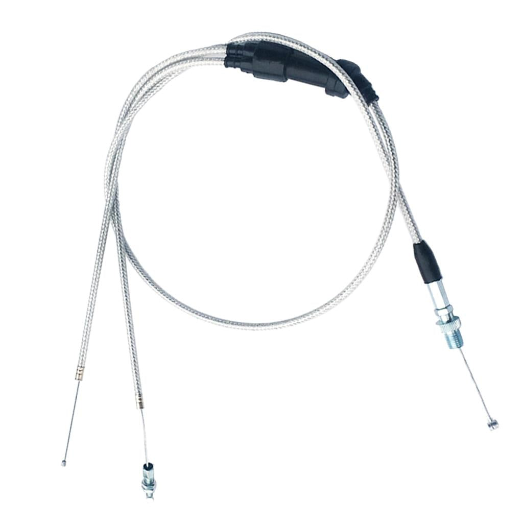 Dirt Bike Dual Throttle Grip Cable Wire for KEIHIN PZ30mm Accelerate Carb