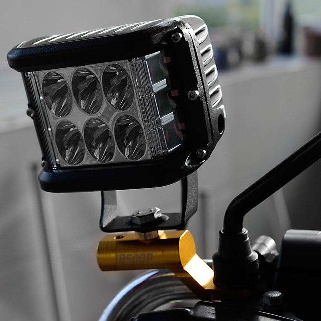 Universal Motorcycle Headlight Waterproof LED Lights Bulb Fog Headlamp
