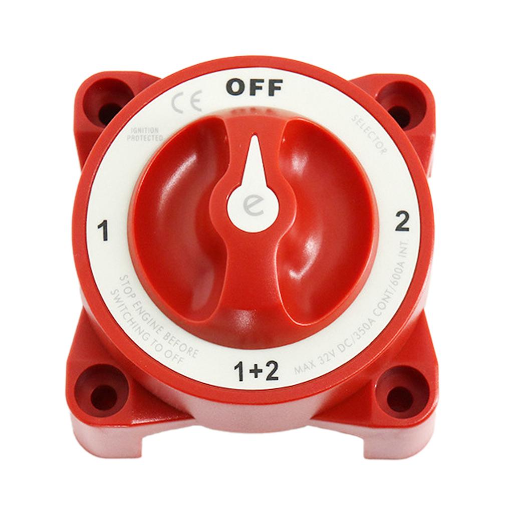 Heavy Duty 4-Way Dual Battery Switch Isolator for Boat Caravan Truck Yacht