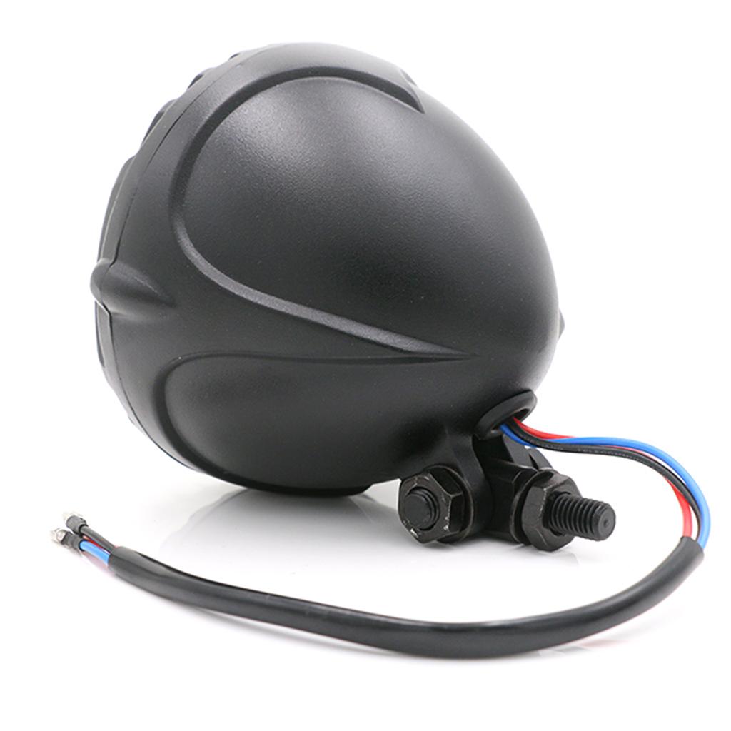 Grill Motorcycle Headlight for Harley Chopper Bobber Cafe Racer Black
