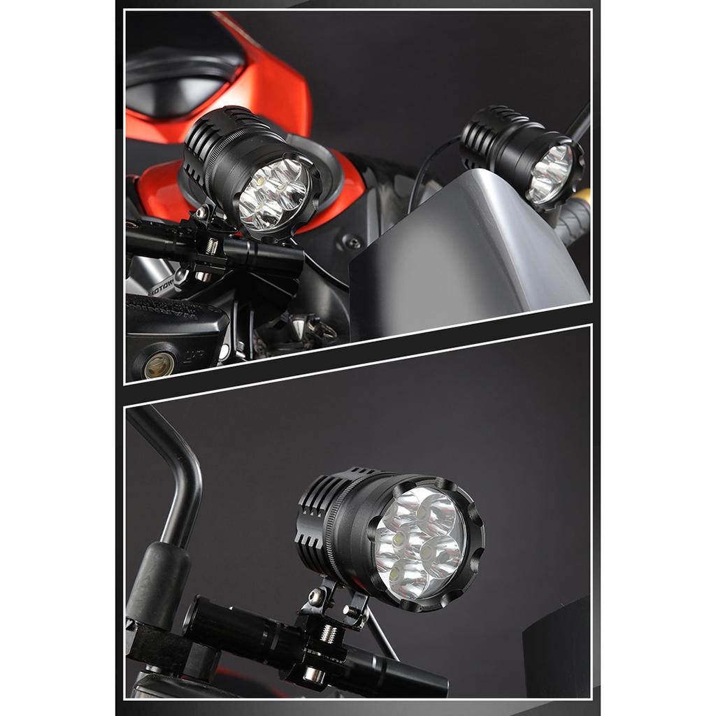 NEW 60W 6LED Motorcycle Accessories Spot Light Headlamp w/ Bracket