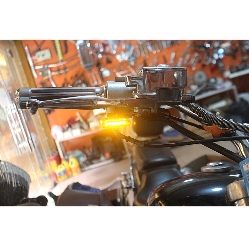 For Honda Yamaha Kawasaki Suzuki 2xUniversal LED Motorbike Turn Signal Light
