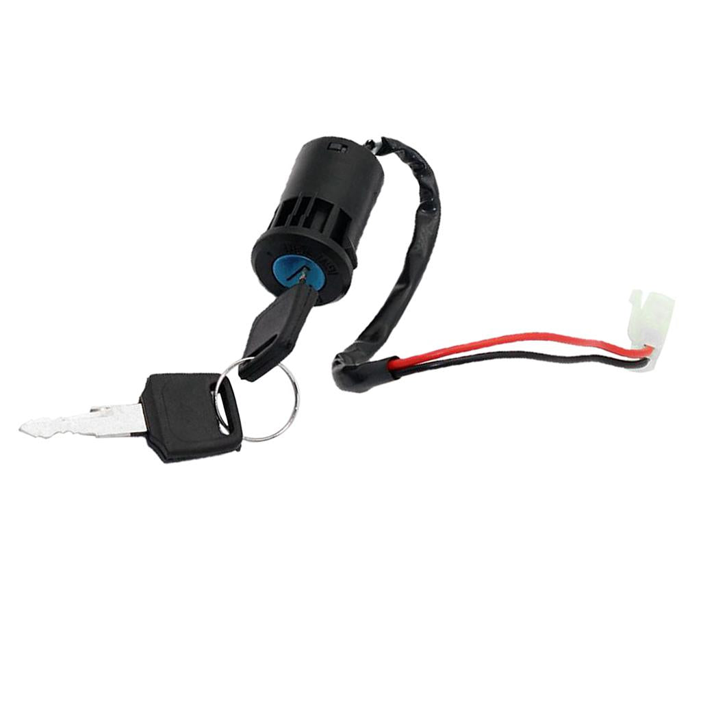 Ignition Key Switch Electric 2 Wires Keys for ATV Dirt Scooter Kart Bike