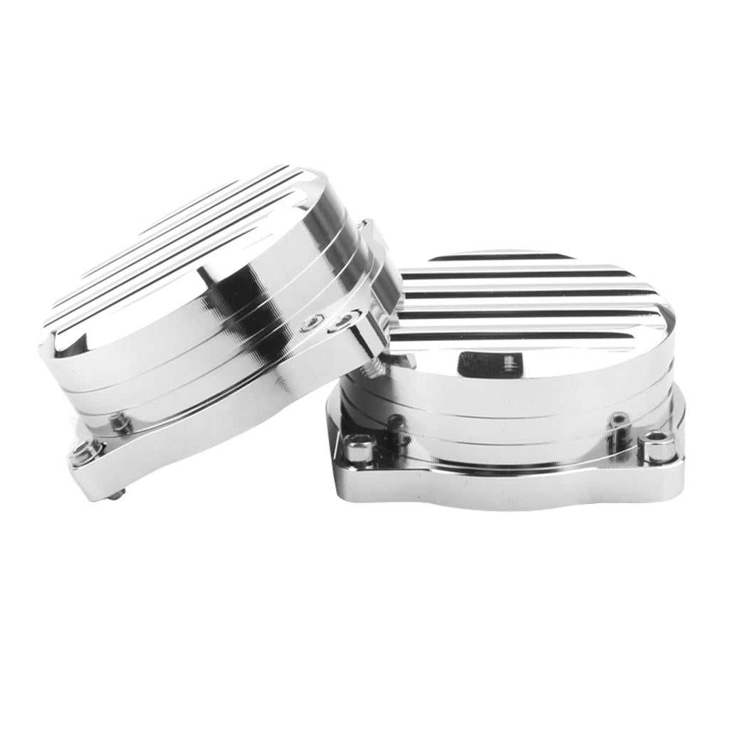 2Pcs Motorcycle Injection Carburetor Cover  Silver