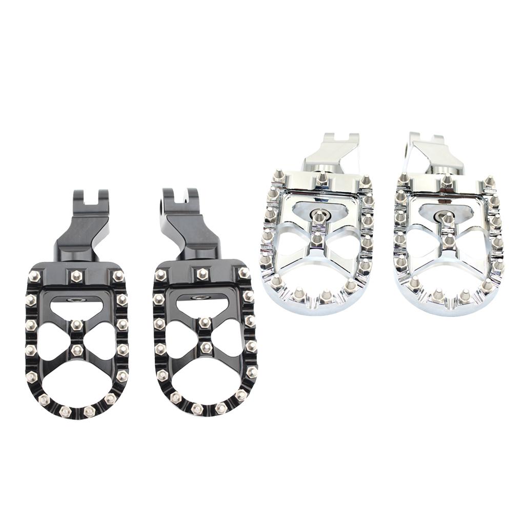 Footrests Motorcycle Driver Footpegs for Triumph Trunxon 1200 04-15 Black