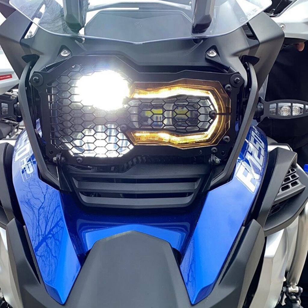 Motorbike Headlight Stainless Mesh Grill Protector Guard Green