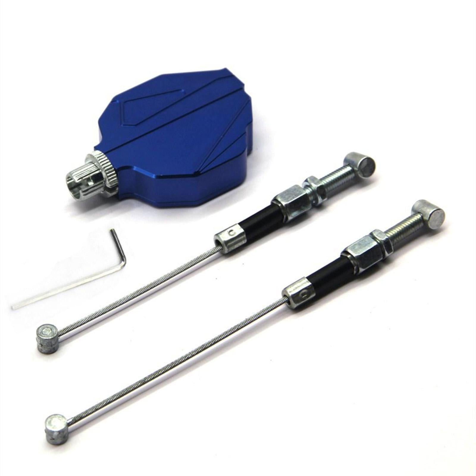Motorcycle CNC Stunt Clutch Cable Lever Replacement Easy Pull System Blue