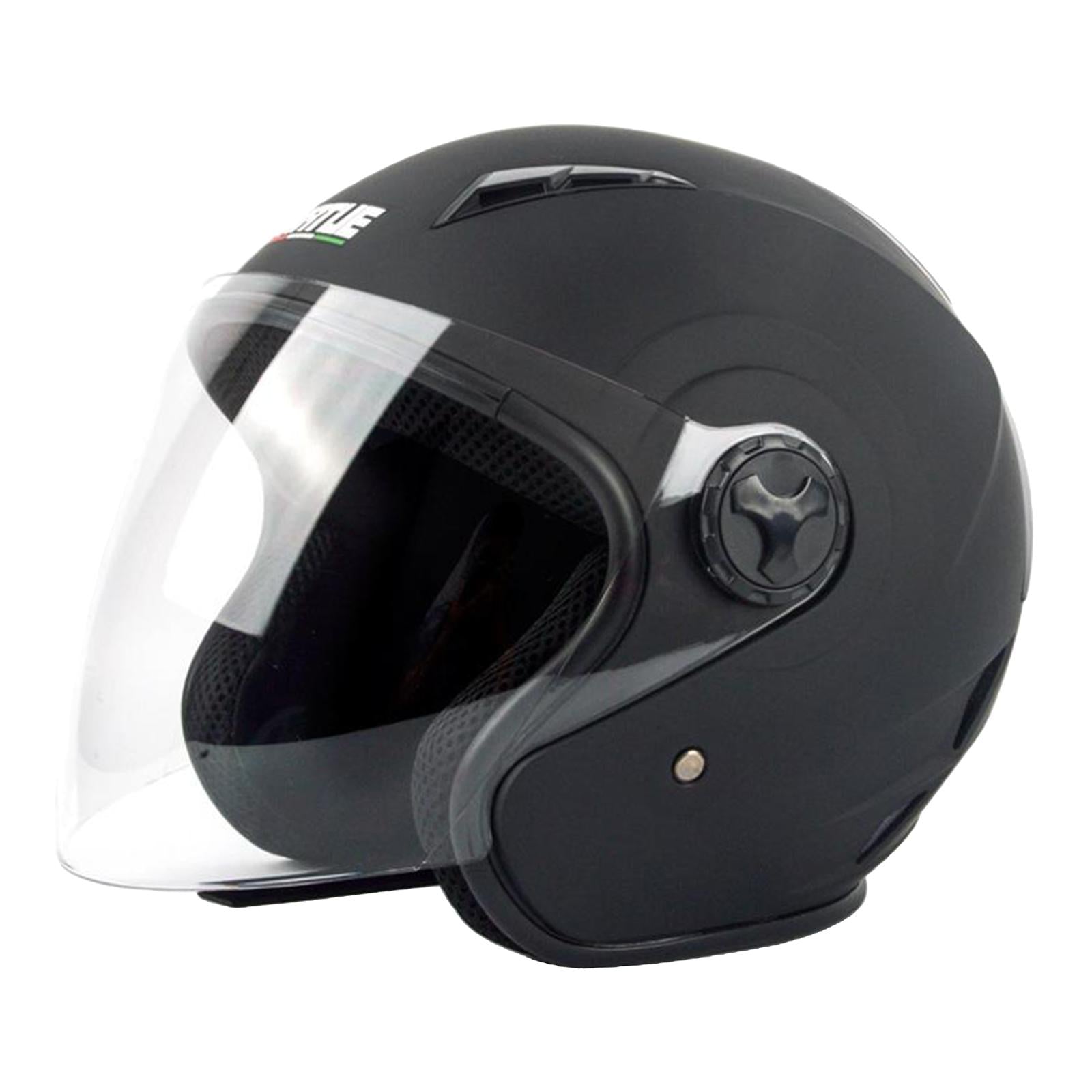 Adult Motorcycle Helmet Outdoor Street Bike Motorbike Head Protective New Black L