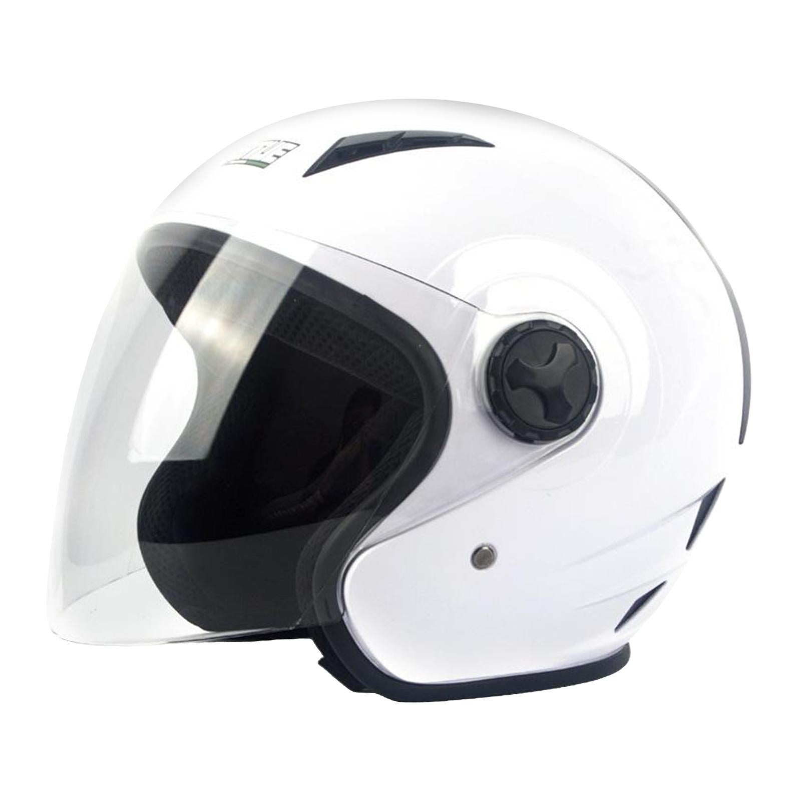 Adult Motorcycle Helmet Outdoor Street Bike Motorbike Head Protective New White L