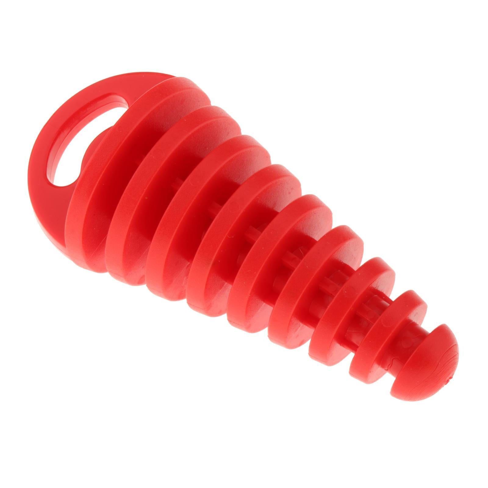 3xUniversal Motorcycle Exhaust Pipe Silencer Motorbike Muffler Insert Red