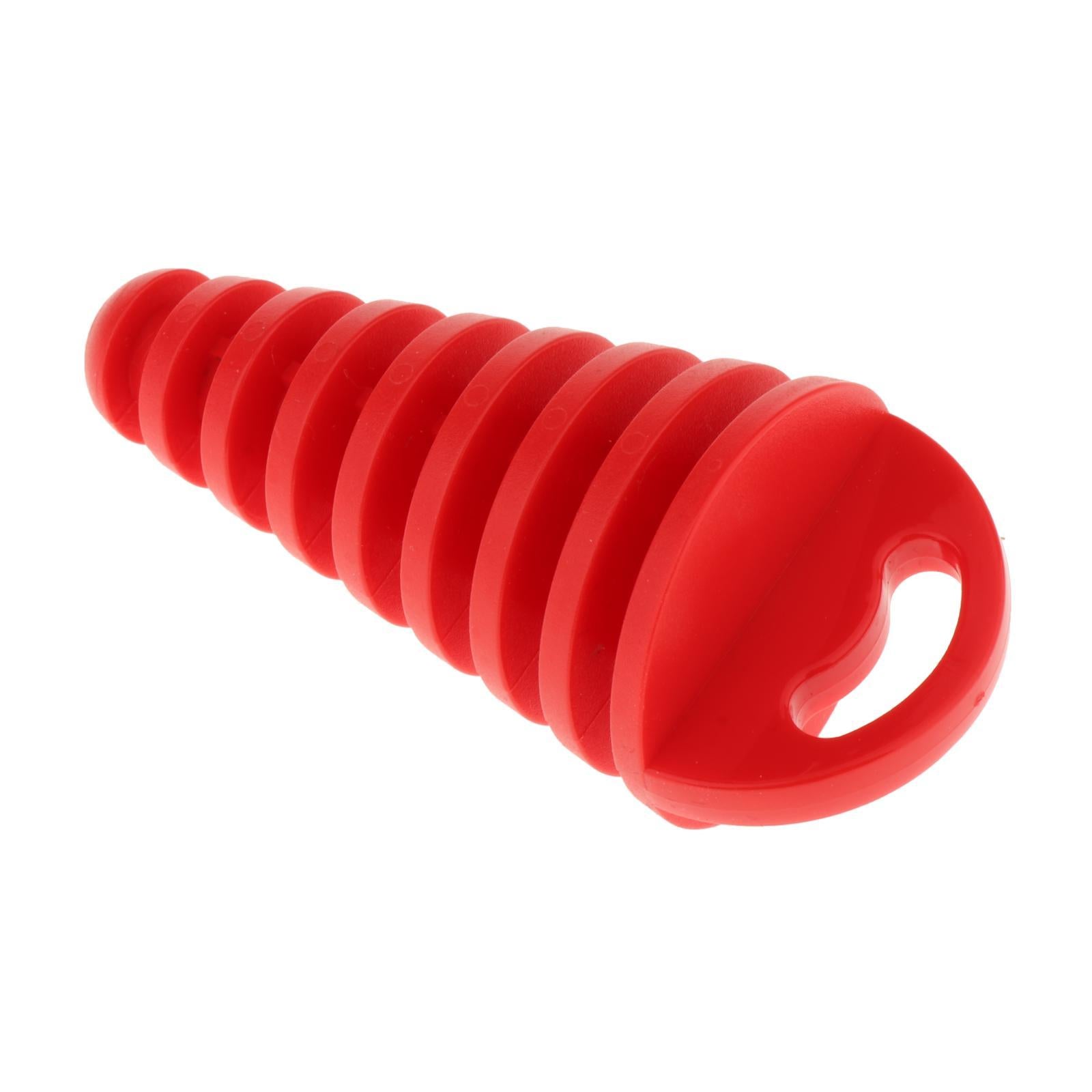 2xUniversal Motorcycle Exhaust Pipe Silencer Motorbike Muffler Insert Red