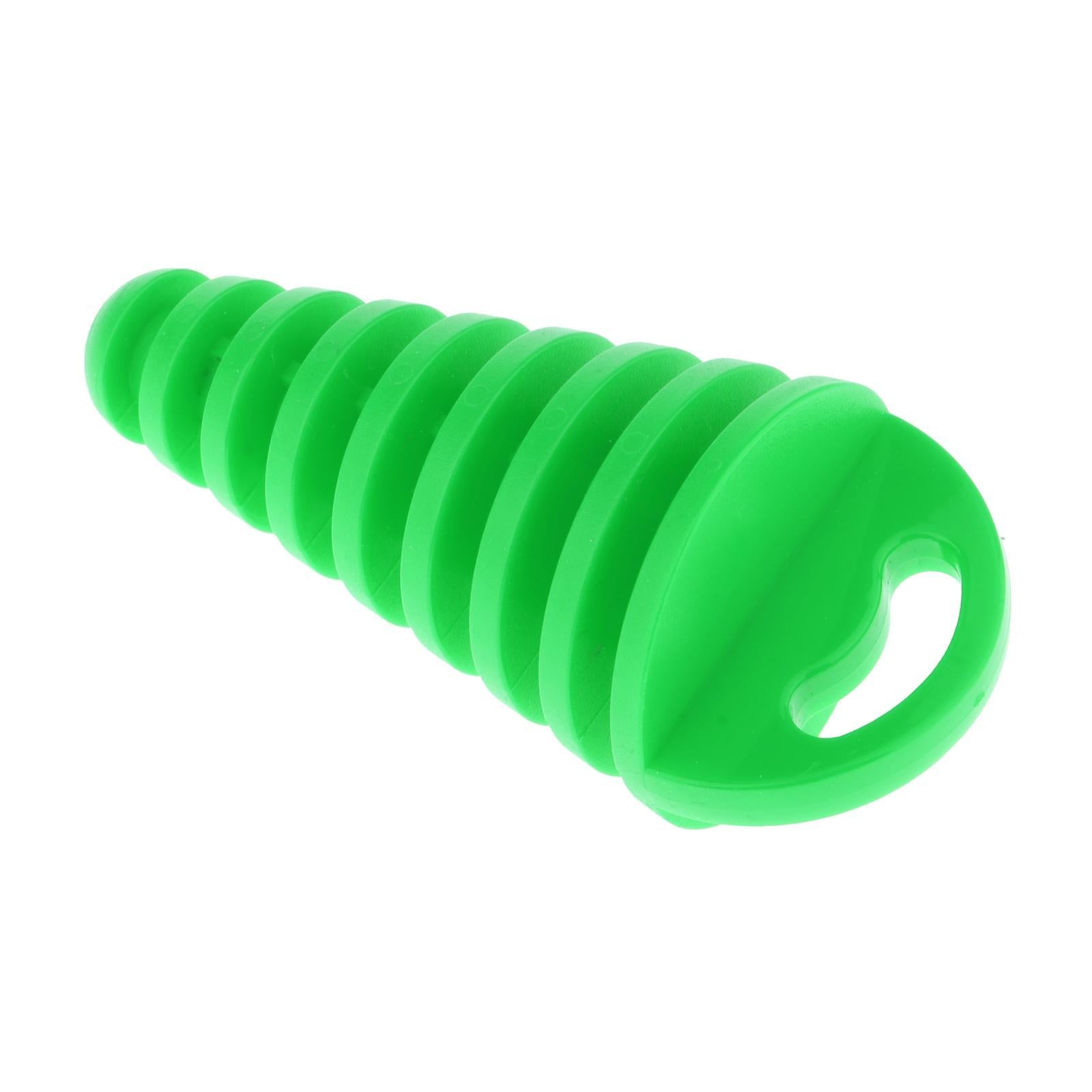 4xUniversal Motorcycle Exhaust Pipe Silencer Motorbike Muffler Insert Green