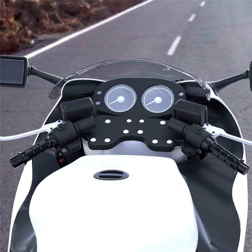 WUPP CS-503A1 1Pair Winter Motorcycle Heated Grips Universal Electric Heating Handlebar 12V Modified Heating Grips E-Bike Warmer Handgrips - Red