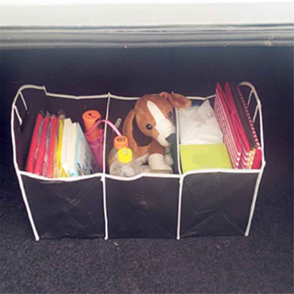 BY-145 Multifunction Car Trunk Organizer Foldable Storage Case Collapsible Box with Upgraded Handle
