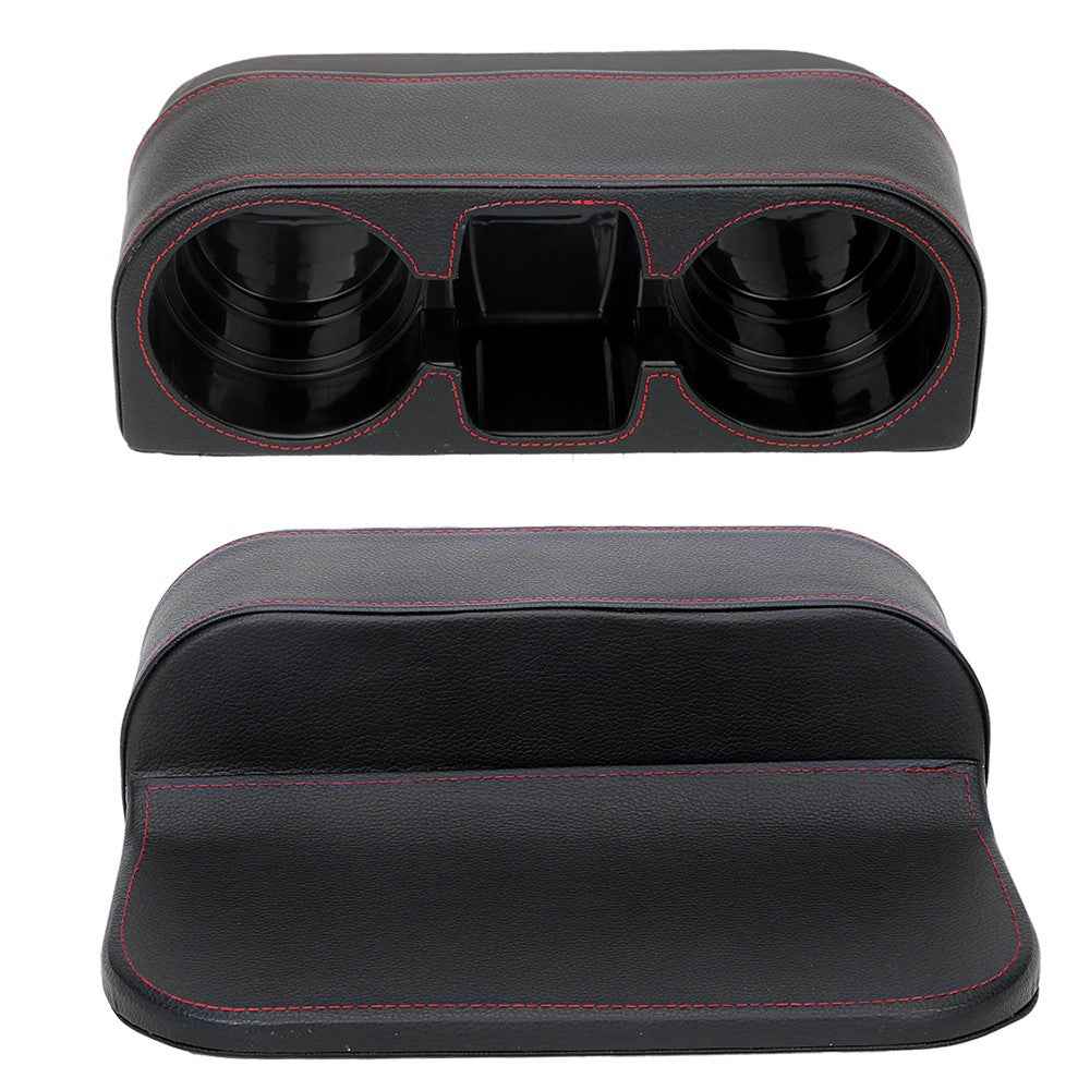 BY-113 Car Drink Holder Universal Auto Seat Side Cup Holder Leather Multifunctional Car Gap Storage Box