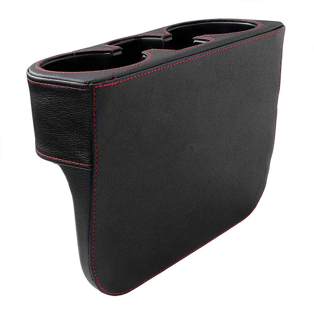 BY-113 Car Drink Holder Universal Auto Seat Side Cup Holder Leather Multifunctional Car Gap Storage Box