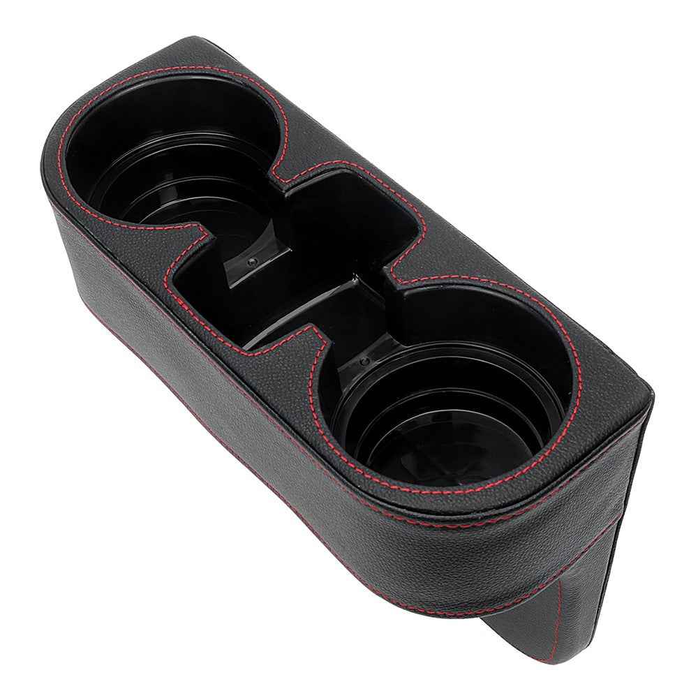 BY-113 Car Drink Holder Universal Auto Seat Side Cup Holder Leather Multifunctional Car Gap Storage Box