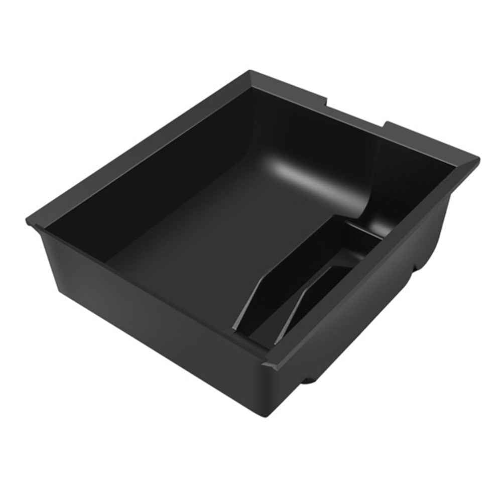 For Tesla Model 3 / Y Car Center Control Organizer ABS Storage Box Trash Can Bin Garbage Container - Front