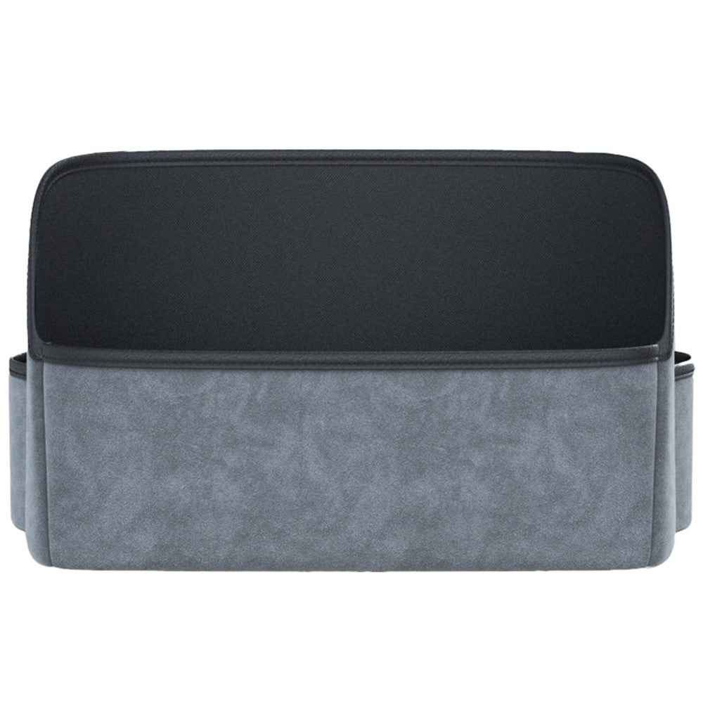 AUTOCOLOR Car Middle Seat Organizer Vehicle Central Control Handbag Water Bottle Storage Bag - Black  /  Grey