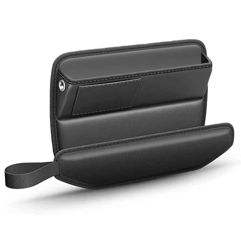 AUTOCOLOR Car Side Seat Gap Crevice Storage Box Pocket Key Phone Holder