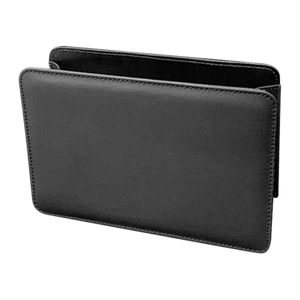 Car Seat Gap Organizer Leather Storage Box Seat Back Side Organizer for Phones Keys - Black