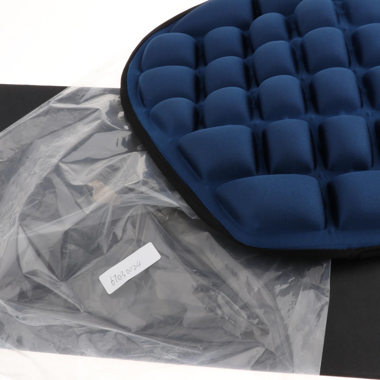Motorcycle Bikes 3D Seat Cushion Pressure Relief Universal for Cruiser Blue
