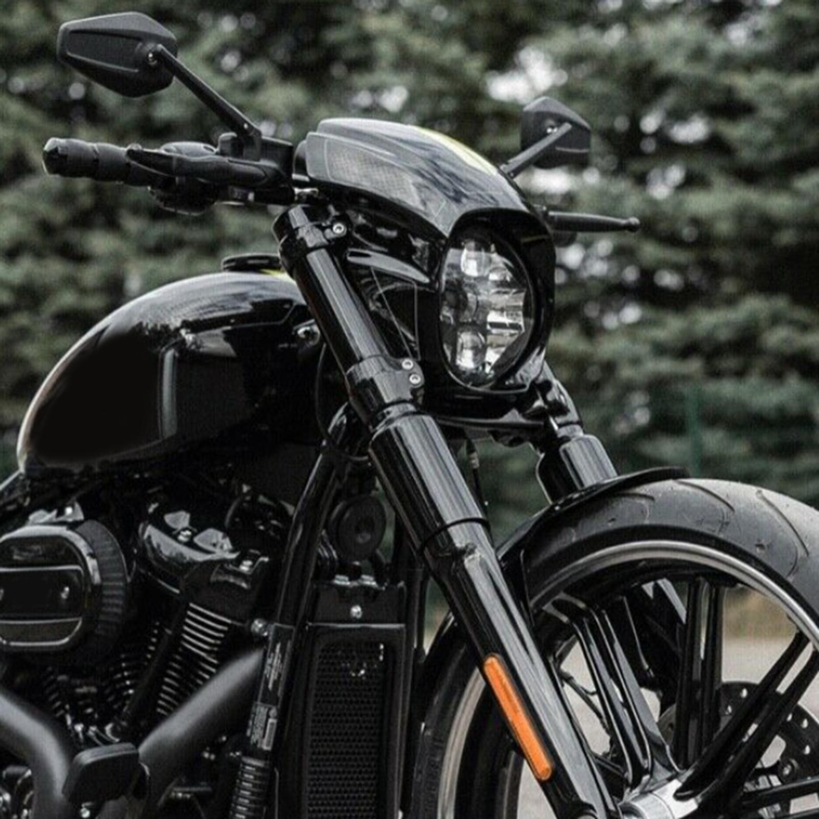 6Pcs Fork Cover Set for Harley Softail Breakout FXBR FXBRS Black