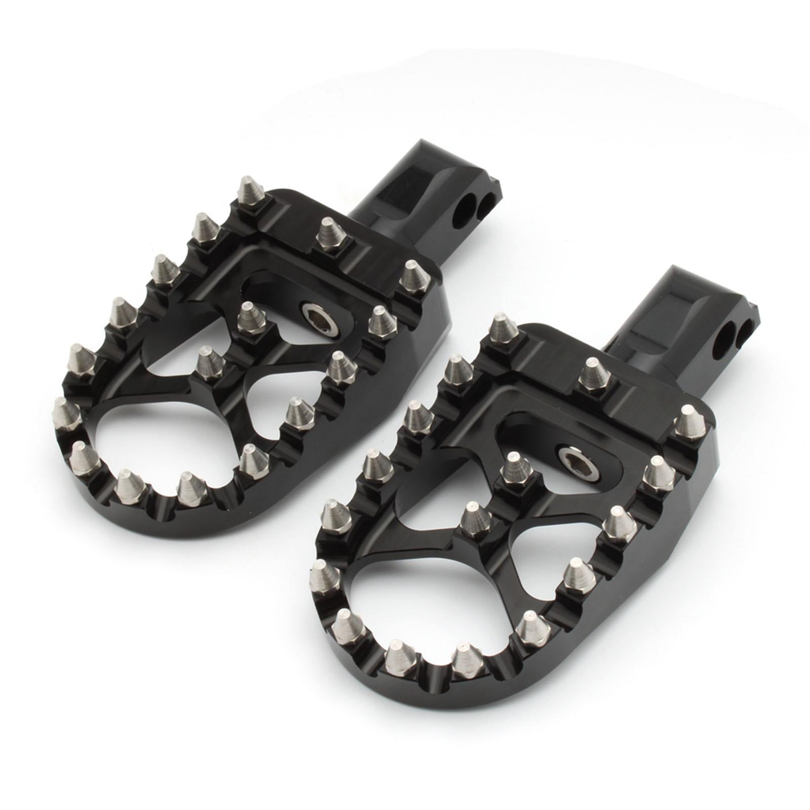 Rear Foot Pegs Footpeg Fits for Harley Flfb Flhcs Fxbrs Replace Parts Acc Wide Peg Black
