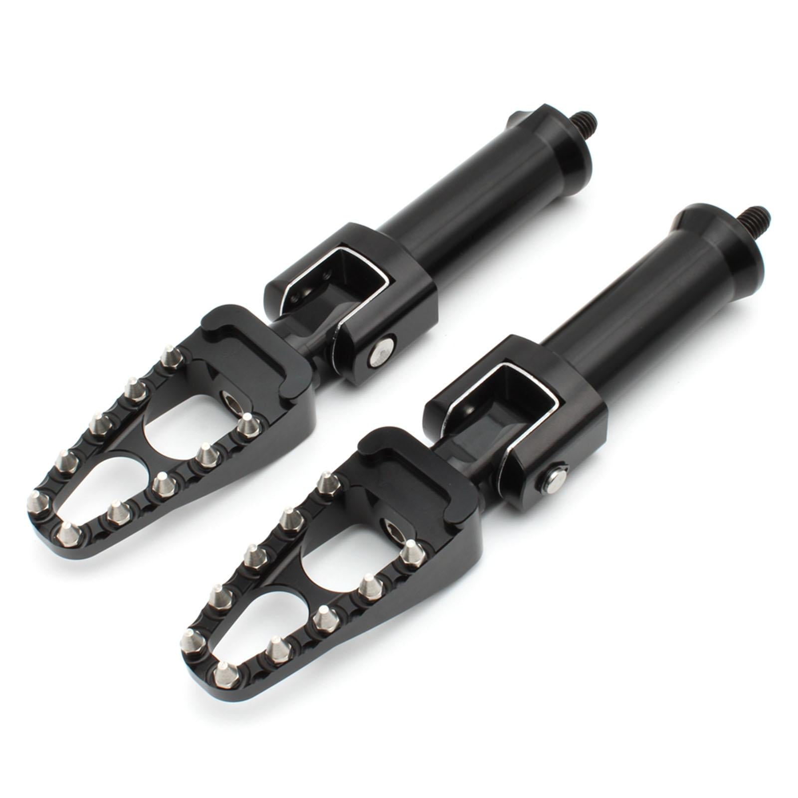 Rear Foot Pegs Footpeg Fits for Harley Flfb Flhcs Fxbrs Replace Parts Acc Narrow Peg Black