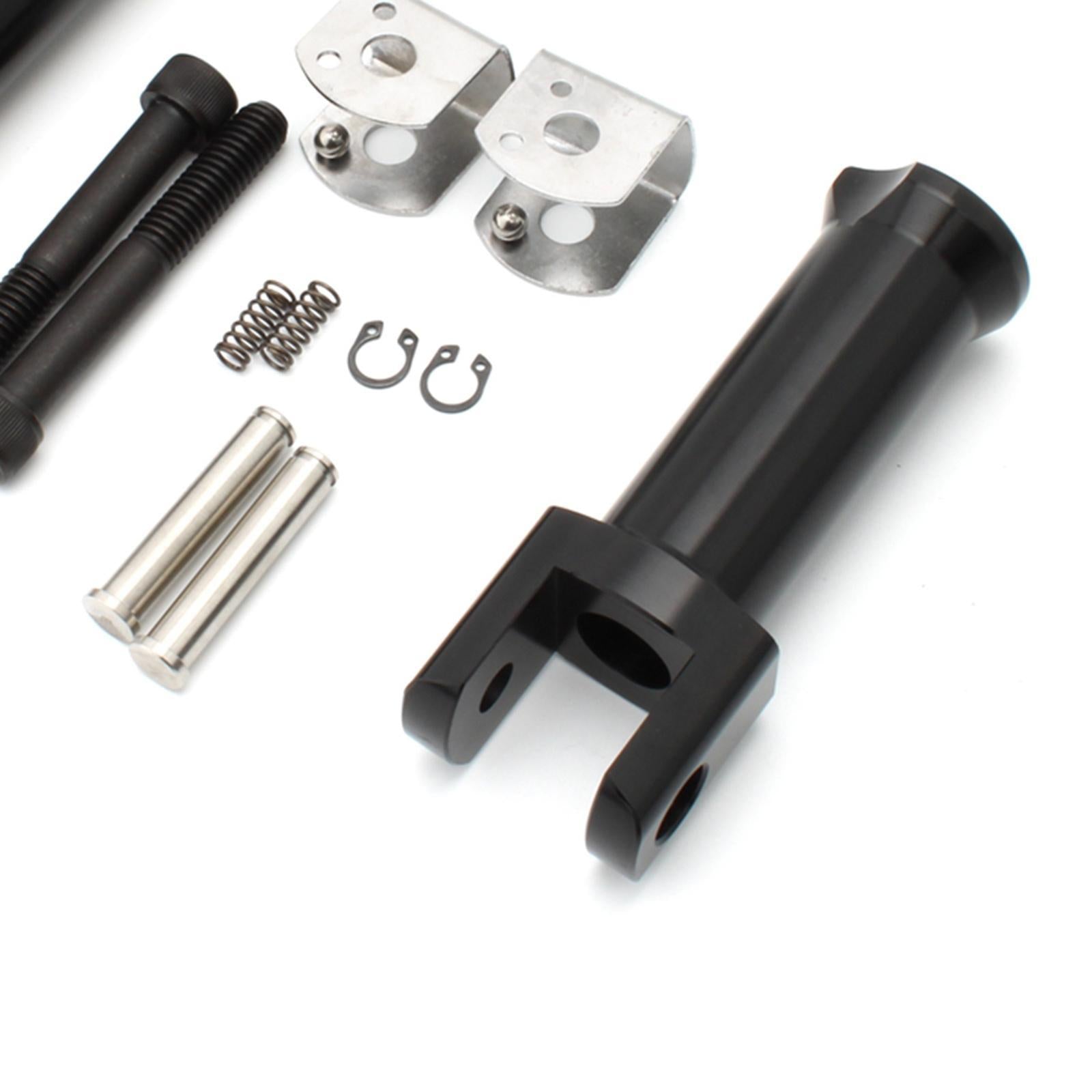 Passenger Foot Pegs Brackets for Harley Softail Street Bob FXBB FXST FXBR Black