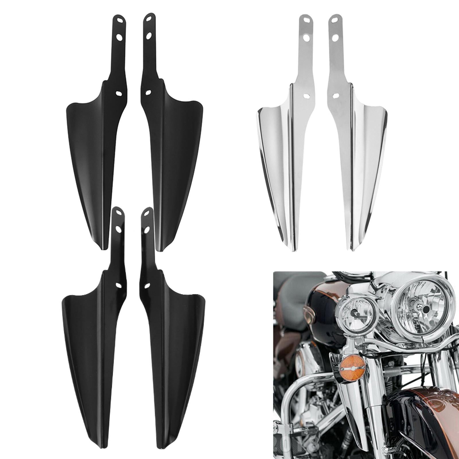 Motorcycle Mount Wind Deflector for Harley Touring King 95-2020  Chrome