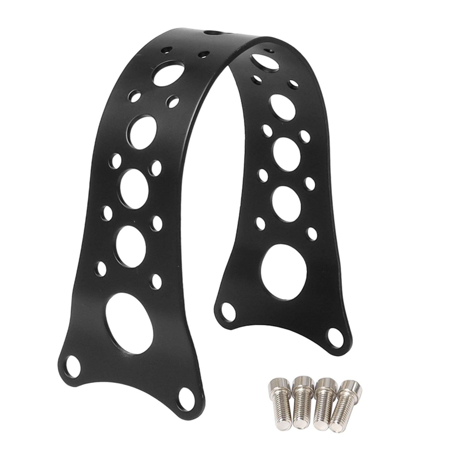 Front Fender Tracker Fork Brace Fits for Harley 88-17 Parts Mutte Black