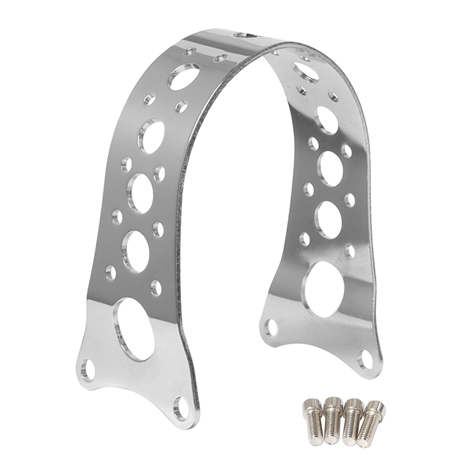 Front Fender Tracker Fork Brace Fits for Harley 88-17 Parts Plating Silver