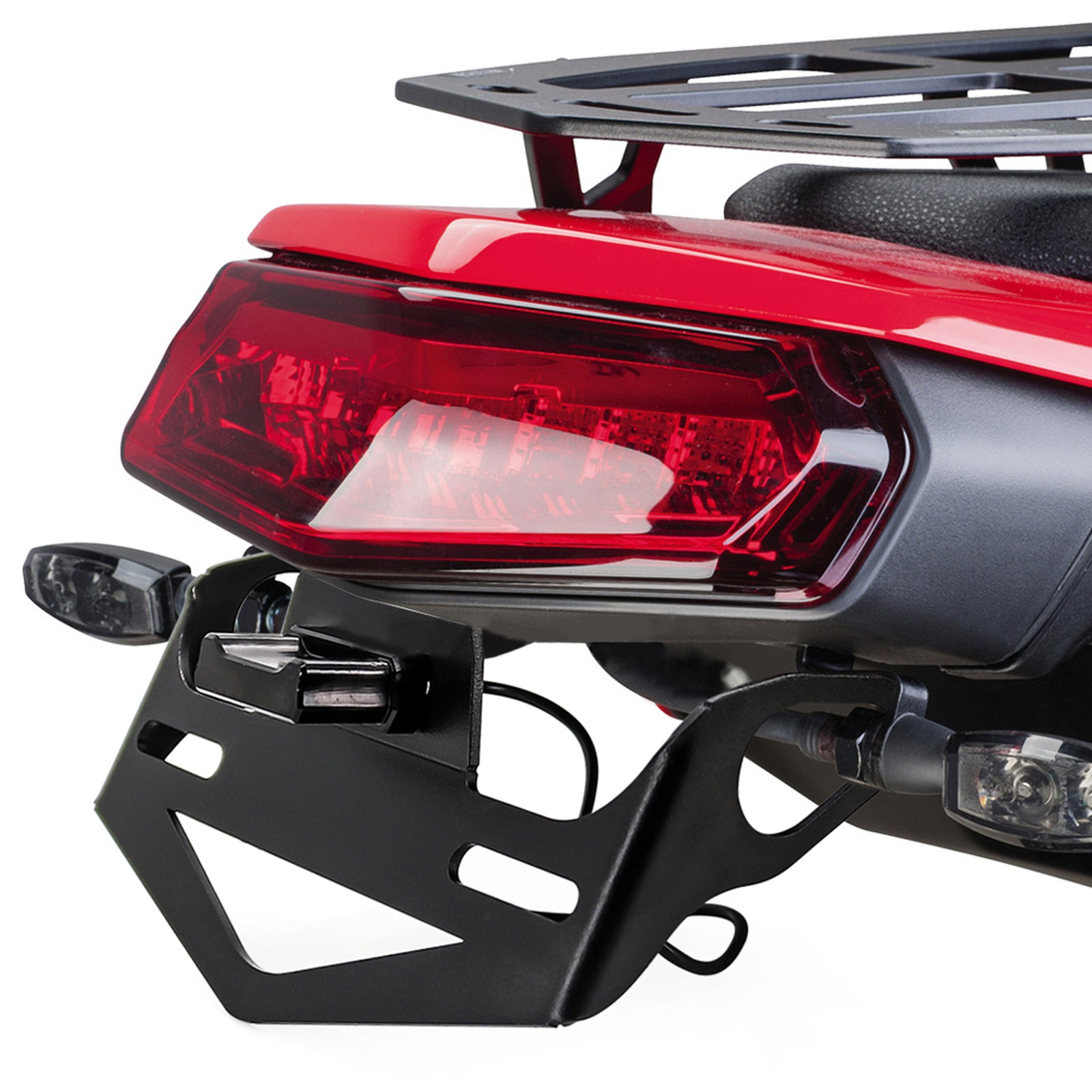 Motorcycle License Plate Holder for Yamaha Tenere 700 2019 2020 2021 Red