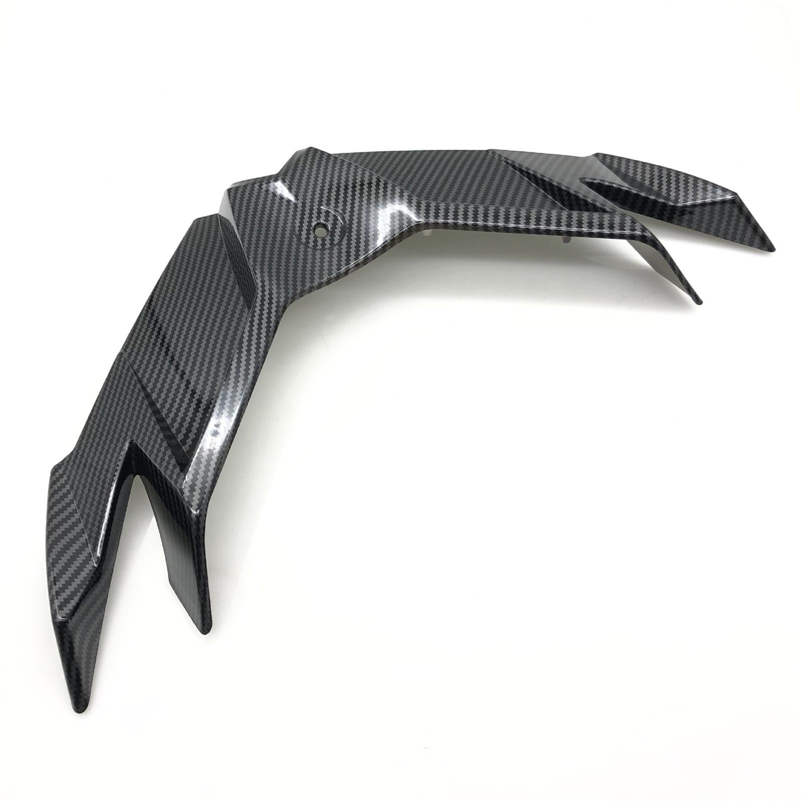 Front Aerodynamic Winglet Cover for Kawasaki 250 300 Carbon Fiber Pattern
