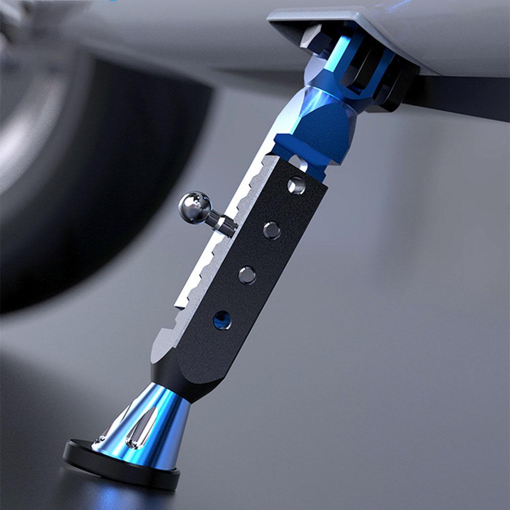 CNC Aluminum Motorcycle Kickstand Parking Leg Foot Side Support Stand Blue