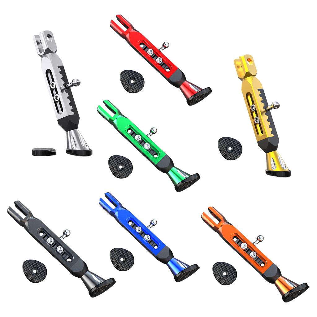 CNC Aluminum Motorcycle Kickstand Parking Leg Foot Side Support Stand Blue