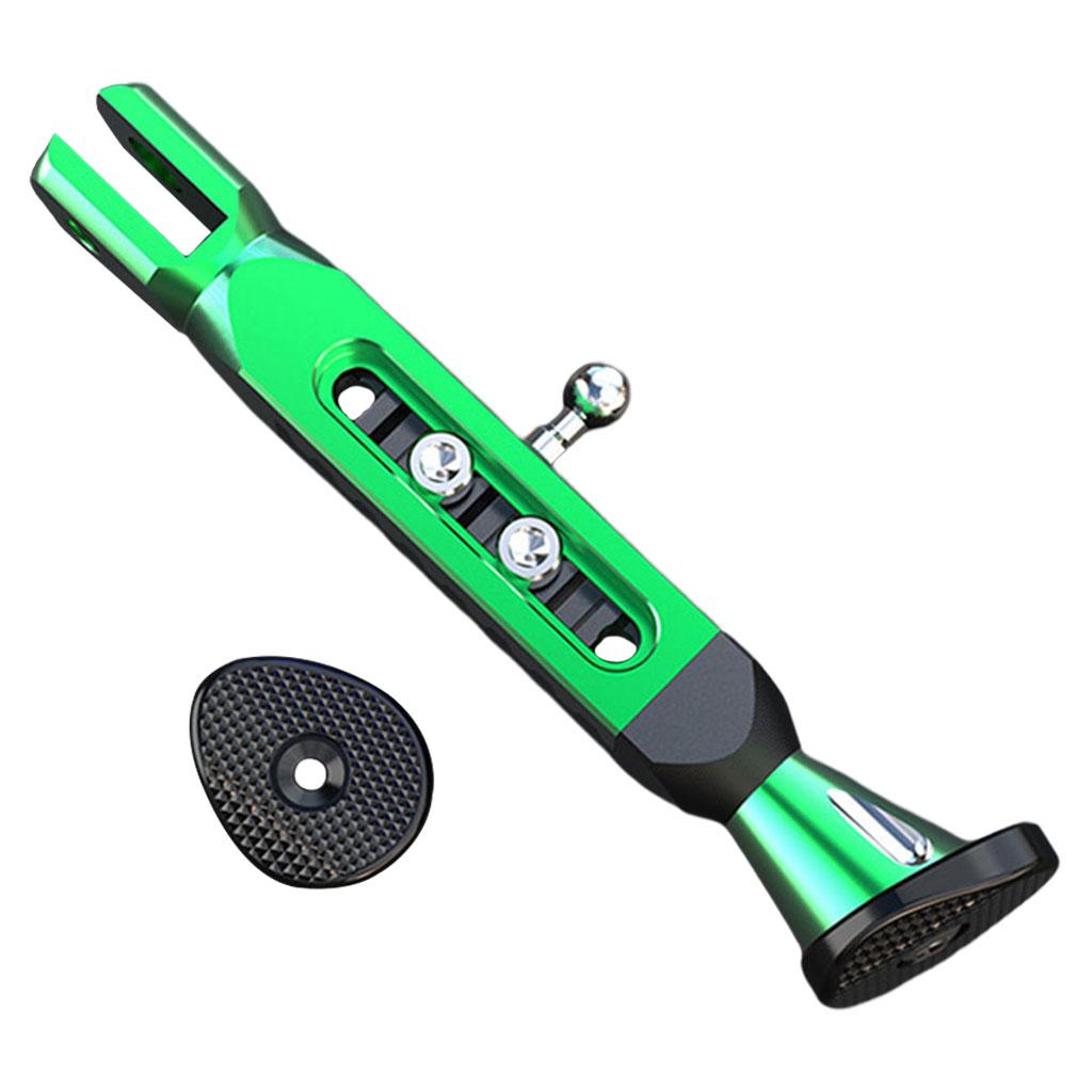CNC Aluminum Motorcycle Kickstand Parking Leg Foot Side Support Stand Green