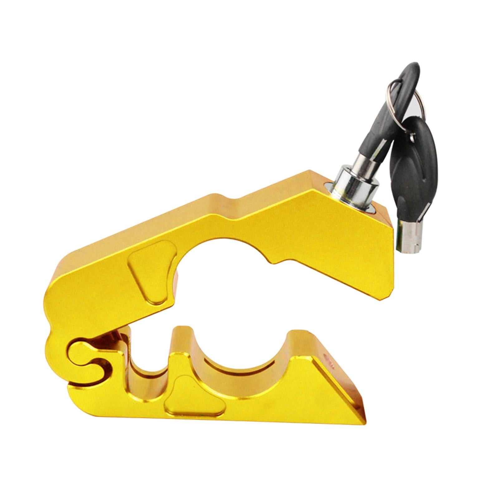 Duty Motorcycle Lock Throttle Lock Brake Lock Secure Motorbike Golden