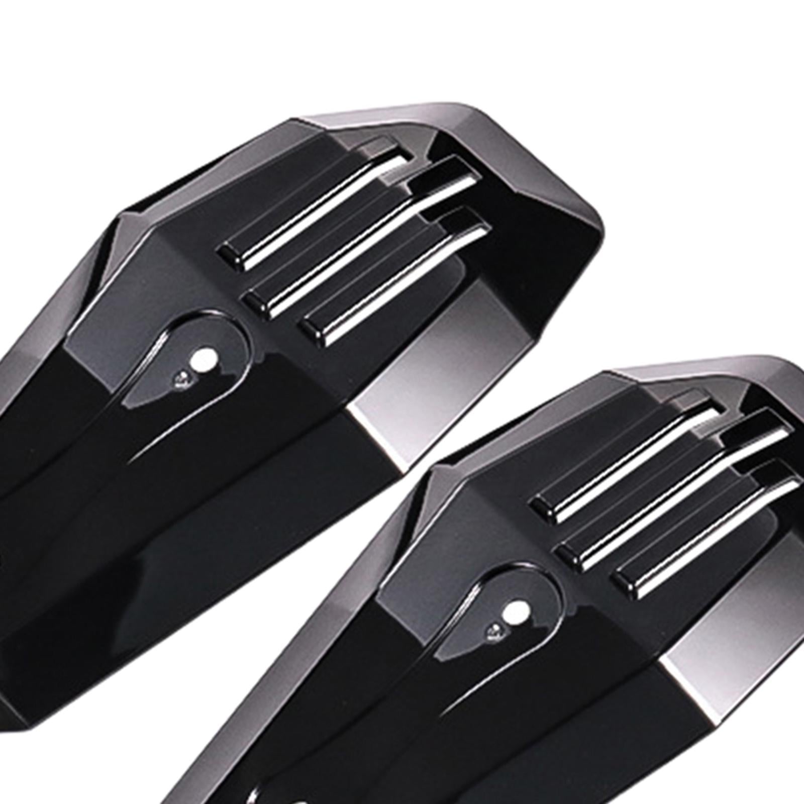 Universal Motorcycle Handle Bar Hand Guard Protector Wind Deflector Black