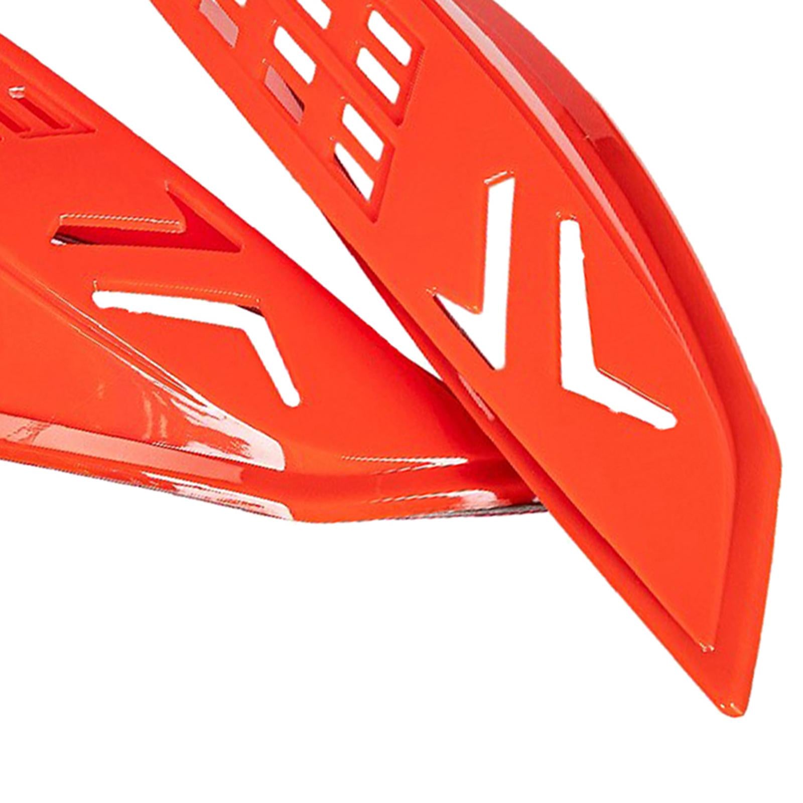 Plastic Motorcycle Helmet Ears Horns Protective Decorative Parts Red 