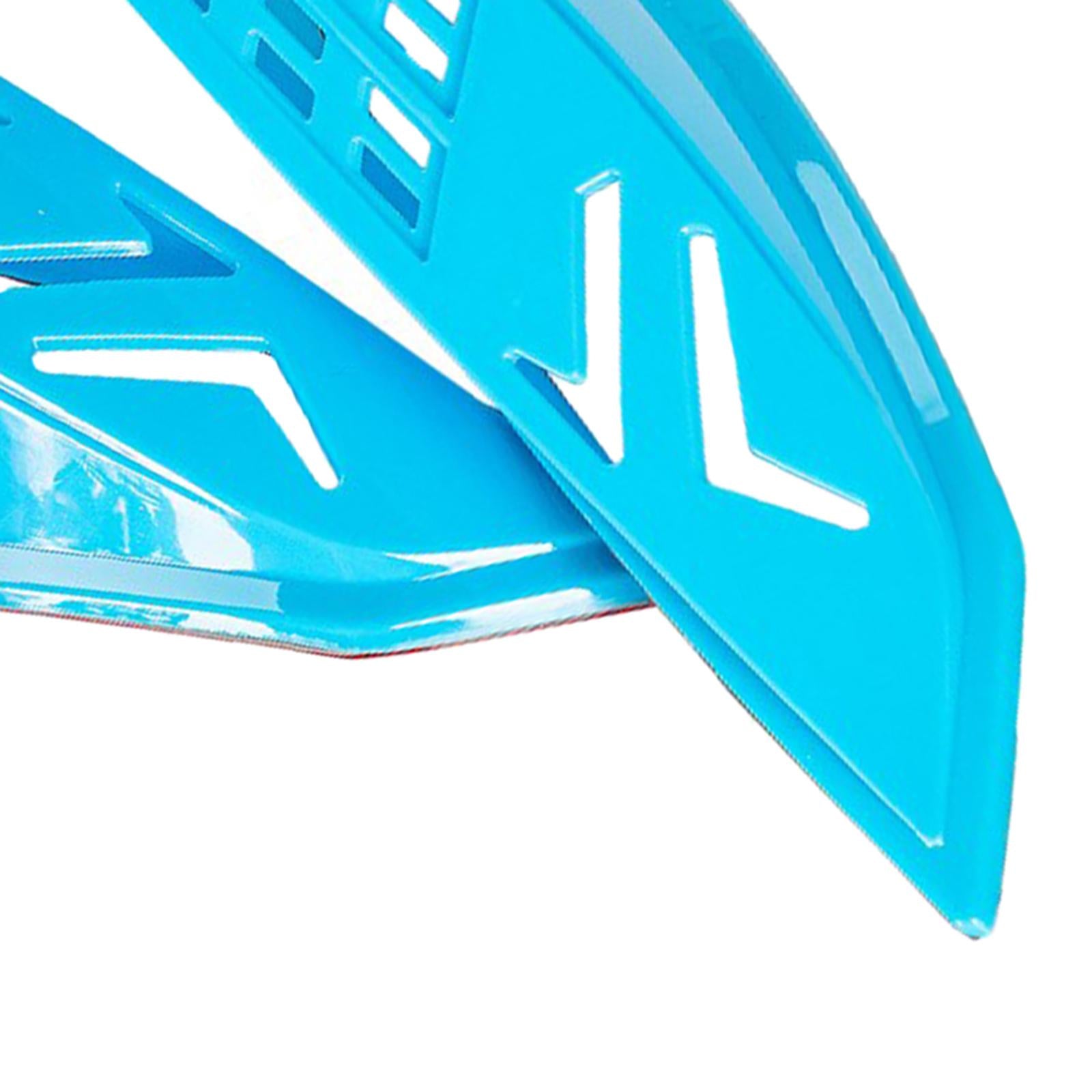 Plastic Motorcycle Helmet Ears Horns Protective Decorative Parts Blue 