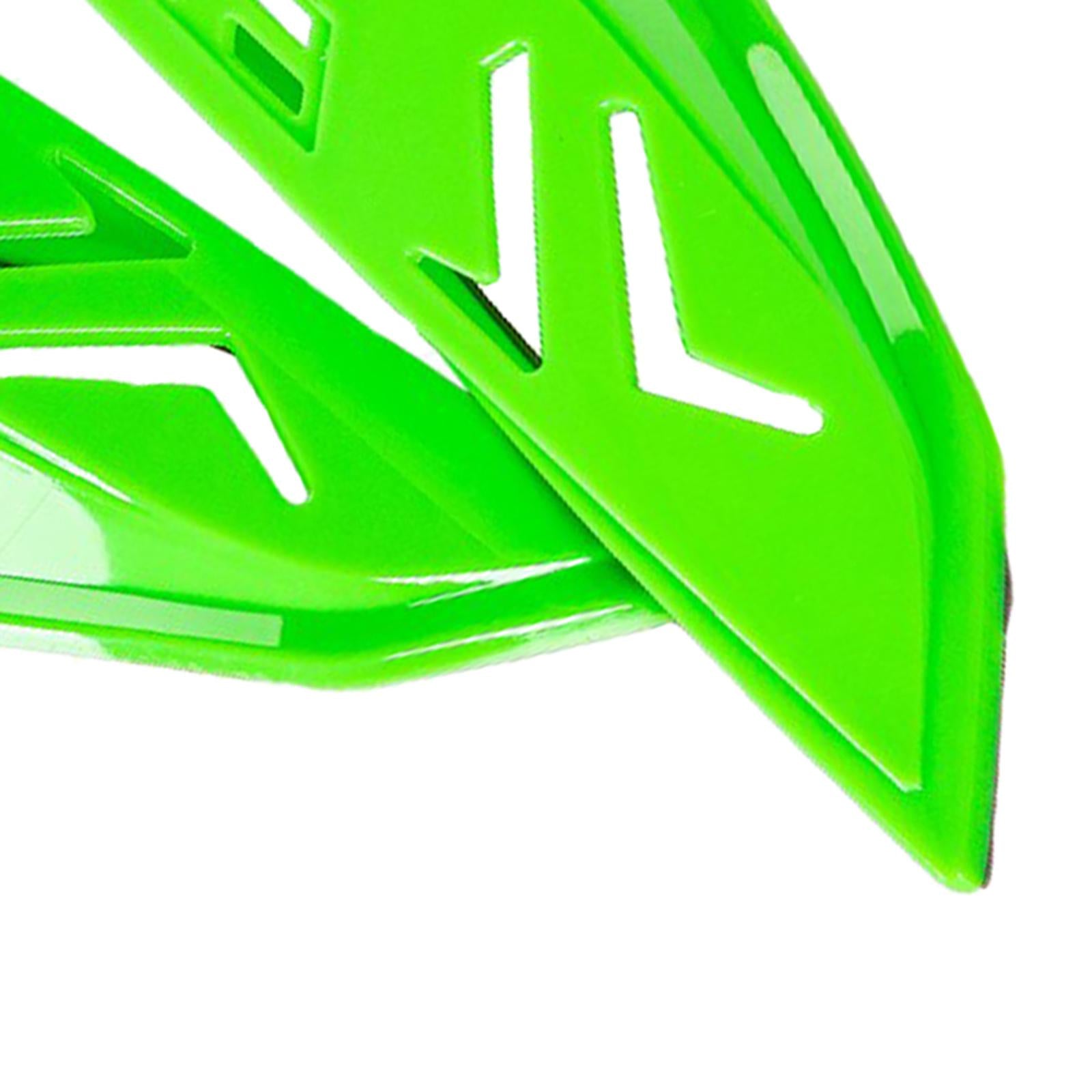 Plastic Motorcycle Helmet Ears Horns Protective Decorative Parts Green 
