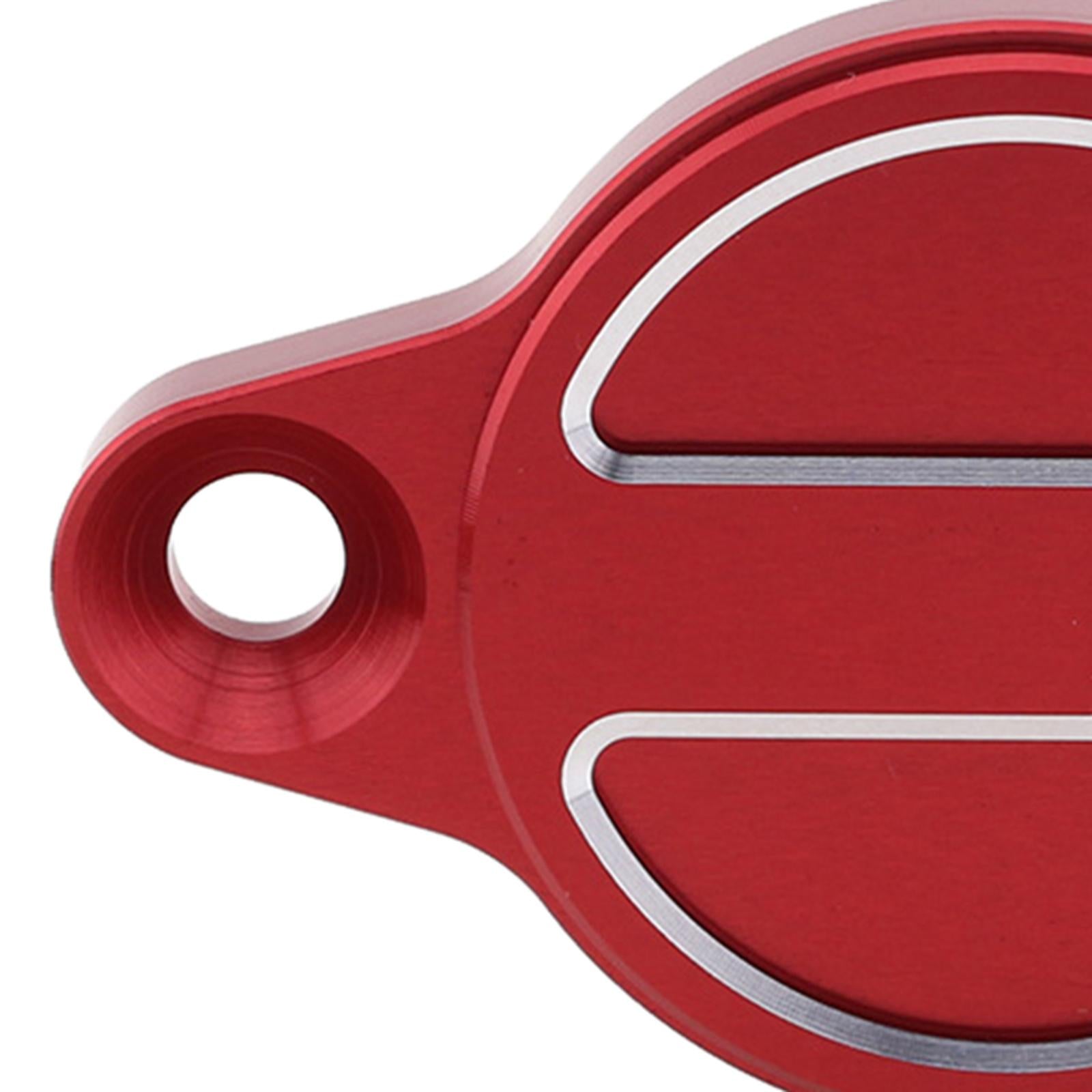 Motorcycle Engine Oil Filter Caps Protective Fit for DUCATI Monster 1200  red