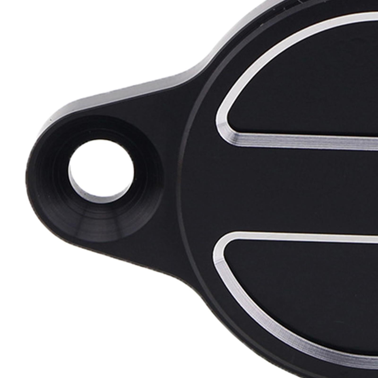 Motorcycle Engine Oil Filter Caps Protective Fit for DUCATI Monster 1200  black