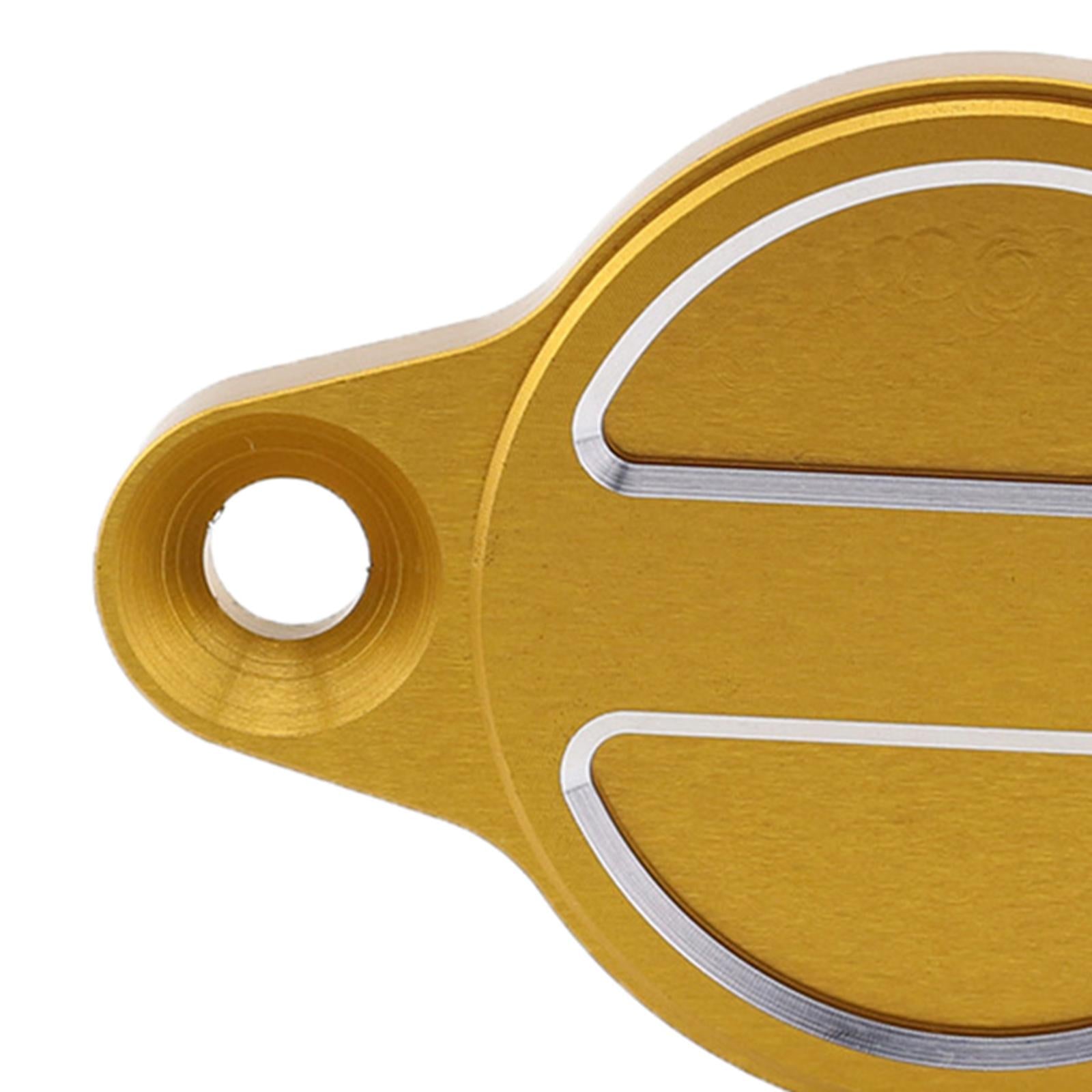 Motorcycle Engine Oil Filter Caps Protective Fit for DUCATI Monster 1200  gold