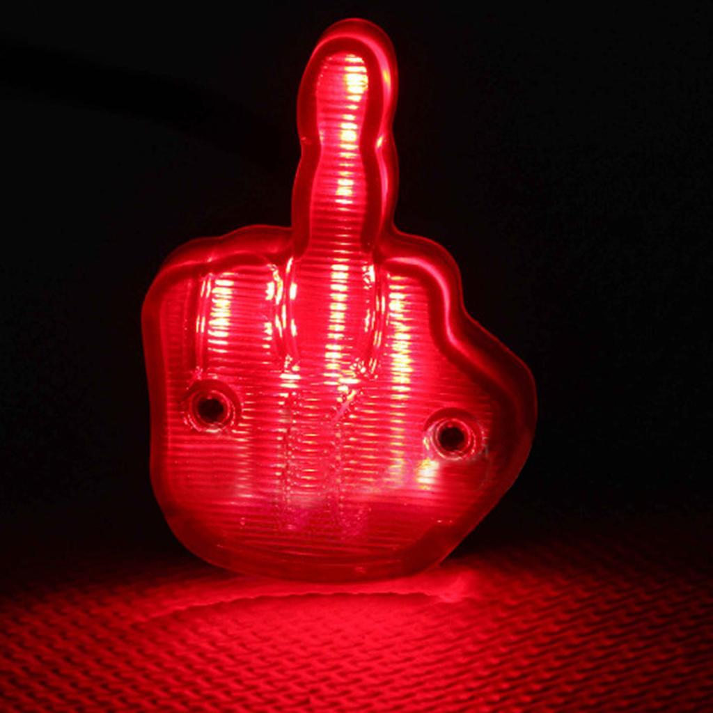 Unique Middle Finger Motorcycle Taillight Tail Light 12V LED Rear Brake Lamp