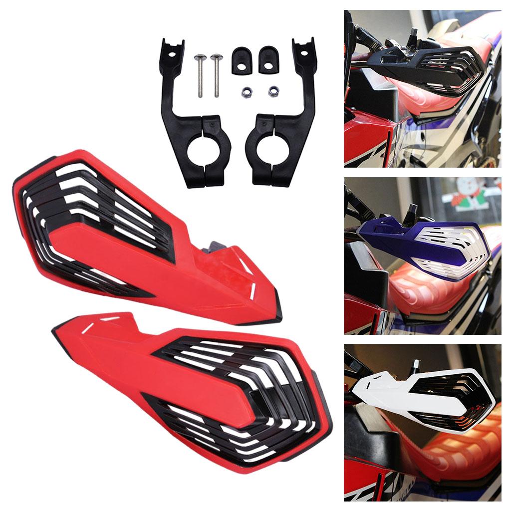Motorcycle Hand Guards 7/8" 22mm Crash Protector for Dirt Bike Off Road Red Black 