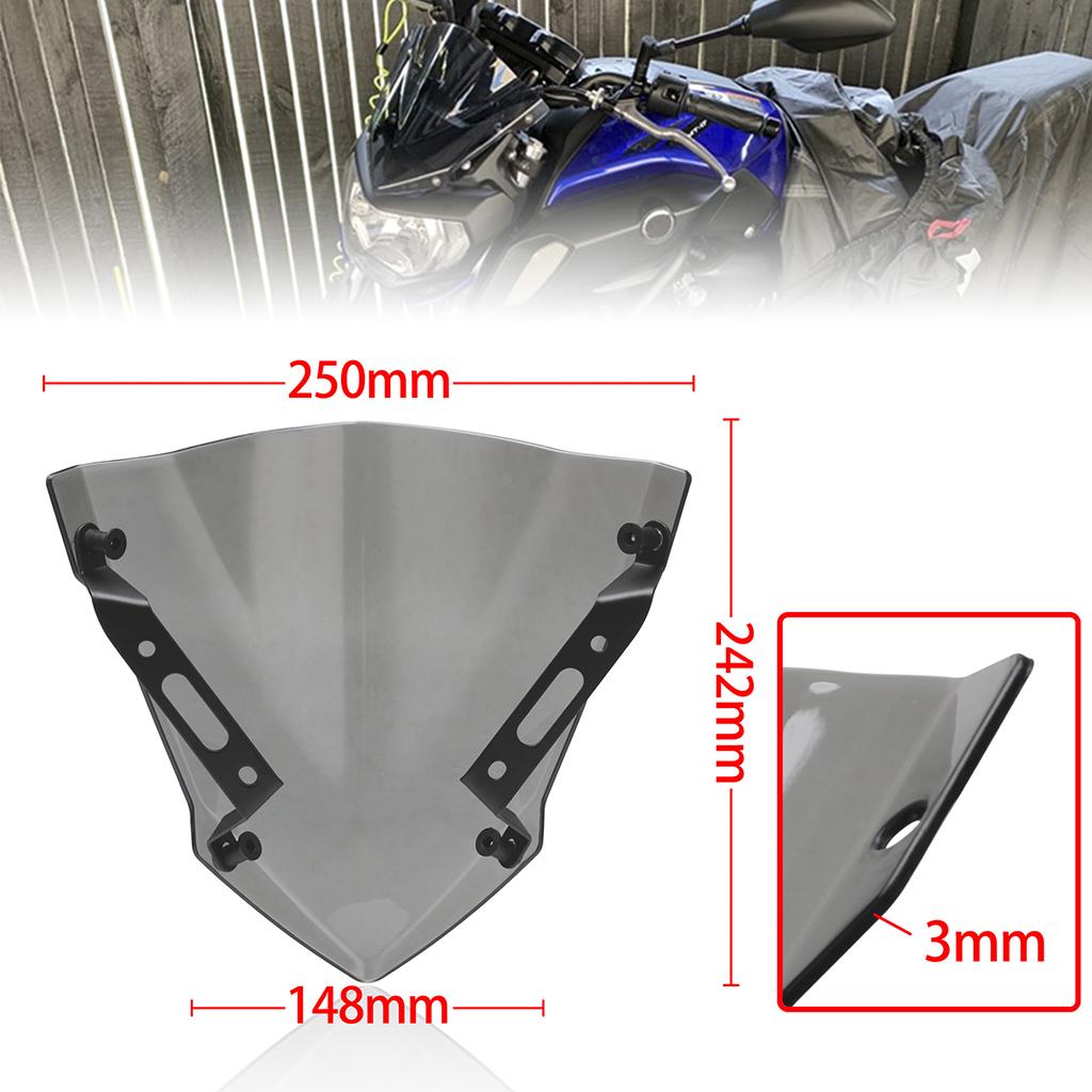 ABS Motorcycle Windshield Windscreen Shield for MT-07 FZ-07 MT-09 FZ07MT0914