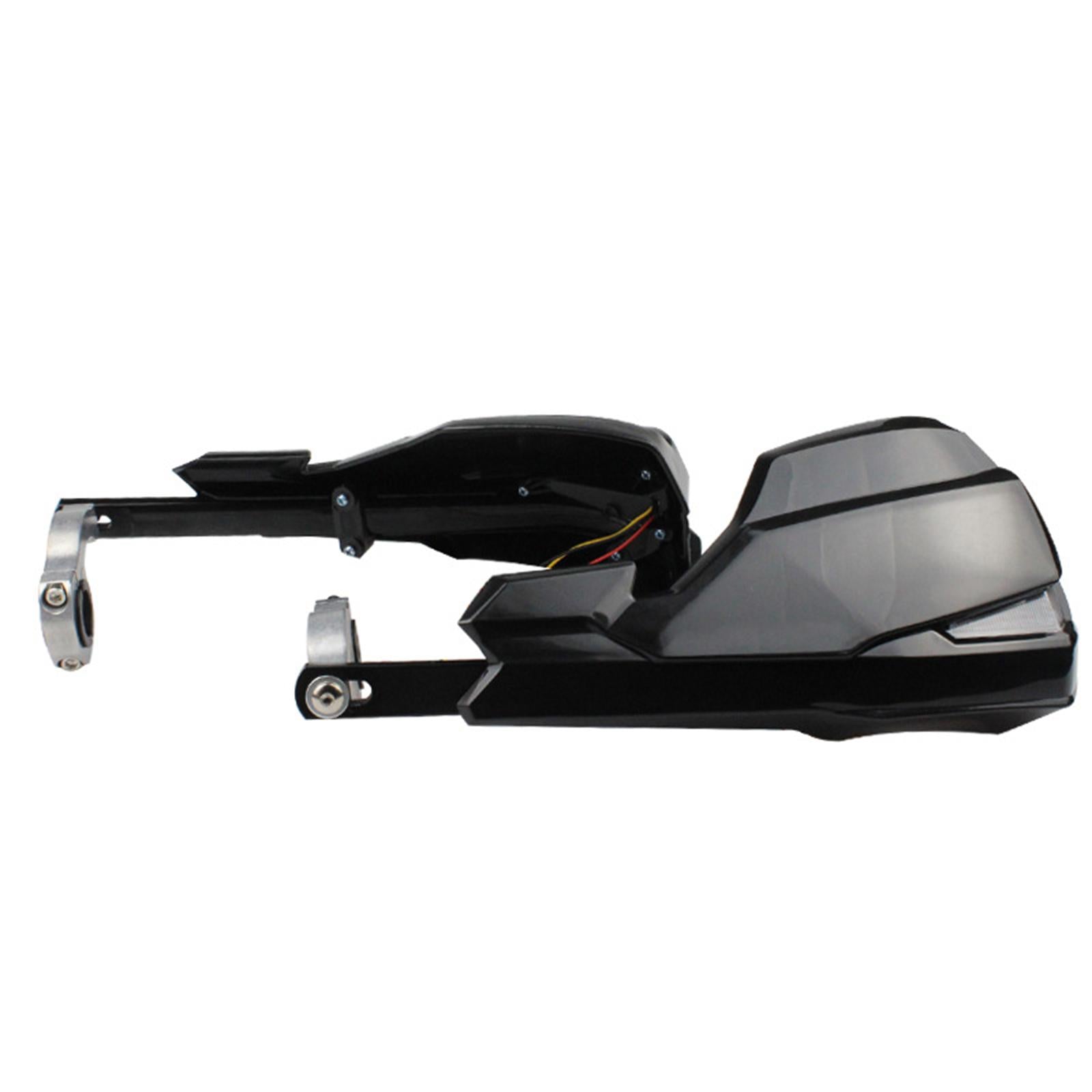 2pcs Motorcycle Handlebar Handguard Kit with LED Lamp Waterproof Parts
